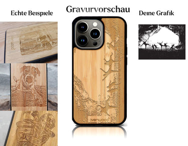 INDIVIDUELL iPhone 13 Pro Bambus-Kunststoff